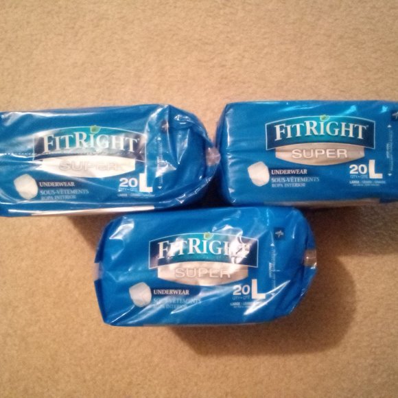 SUPER Maximum Absorbency FightRight Adult Briefs : Anti-Leak Guards. Unisex - Picture 7 of 7